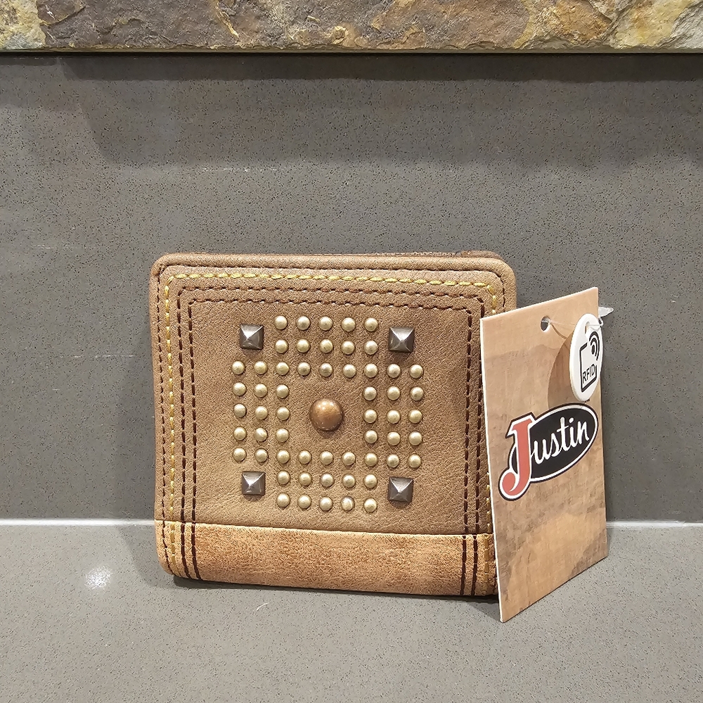 NWT Justin Boots Bifold Wallet